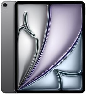 Apple iPad Air 13" mit M3 Chip: Apple Intelligence, Liquid Retina Display, 256 GB, 12 MP Frontkamera/Rückkamera, WLAN 6E + 5G Mobilfunk, Touch ID, Batterie für den ganzen Tag – Space Grau