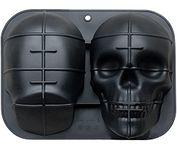 JETKONG Extra Large Silicone Skull Cake Mold Haunted Skull Baking Cake Pan for Halloween and Birthday Party