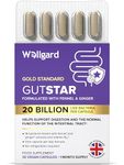 Wellgard Gutstar Probiotics - 16 Strain Probiotics for Gut Health with Fennel and Ginger, Vegan, UK Made