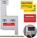 LATING Generator Interlock Kit for GE General Electric Vertical Main 150 or 200 Amp Panels with 2 1/4 Inches Spacing, Silver