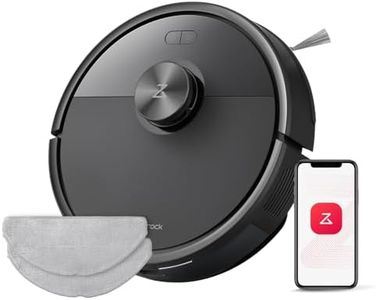 roborock Q7 M5 Set Aspirateur Robot Laveur 10 000 Pa, Double Conception Anti-Enchevêtrement, Durée de Nettoyage Prolongée, Navigation avec LiDAR Précis, APP, Noir