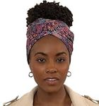 Olivia Sylx African Head Wraps for Black Women, Jersey Scarfs for Women Headwrap, Hair Scarf for Black Women, Soft & Stretchy - Paisley