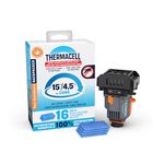 Thermacell Backpacker Mosquito Repeller, Gen 2.0 with 16 Hours of Repellent; 15 Foot (4,5 m) Zone of Mosquito Protection; Long Lasting, Deet Free Bug Spray Alternative, Scent Free
