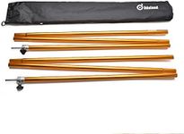 Adjustable Tarp Poles 98.4"/250cm, Telescoping Aluminum Tarp and Tent Poles Set of 2, Collapsible Lightweight Poles for Camping, Backpacking, Hammocks, Sun Shade Shelters, and Awnings