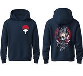 Khakey Mens Cotton Hoodies | Printed Hoodies | Itachi Uchiha Hoodies for Men | Anime Hoodies for Men | DP3 (Pack of 1) (S, Navy_DP3)