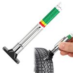 JUSTTOP Car Tire Tread Depth Gauge, Color Coded Tyre Tread Metric Gage, Universal Fast Accurate Tire Wear Gauge in 32nds