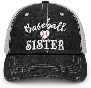 Cocomo Soul Womens Girls Baseball Sister Hat | Baseball Sister Cap | Baseball Sister 228 Dark Grey