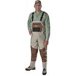 Caddis Men's Attractive 2-Tone Tauped Deluxe Breathable Stocking Foot Wader, Large Short Stout(Does NOT Include Boots)