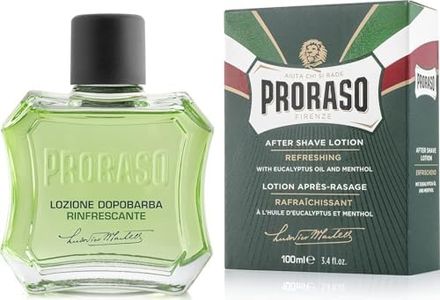 Proraso After Shave Lotion - Eucalyptus Oil & Menthol - Refreshing After Shave Splash for All Beard Types - Premium Italian Shaving for Men - 3.4oz