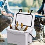 Happygrill Large 20 Quart Cooler Box, Portable Insulated Ice Chest for Outdoor Party Fishing Hunting Sports