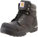 Carhartt Men's 6" Rugged Flex Waterproof Breathable Composite Toe Leather Work Boot CMF6371, Black Oil Tanned, 11