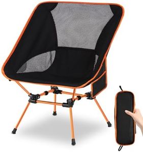 Chaise de Camping, Chaise Pliante Portable avec Poche, Charge Maximale 400lbs, Support en Alliage d'aluminium, Chaise de Pêche Extérieure, Pique - Nique, Plage, Voyage, Activités Extérieures, La fête