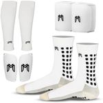 MediCaptain Soccer Grip Socks, Shin