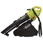 Leaf Blower Vacuum & Shredder Mulcher, Electric 3 in 1, Variable Speed with Large 45L Capacity Collection Bag, 10:1 Shredding Ratio, 10m Cable, 3500W