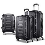 Wanderlite Luggage Set 3pcs Black T