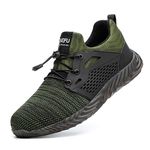 Composite Toe Trainers Safety Sneakers Light Work Shoes Outdoor Running Shoes