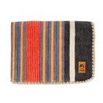 ALPAKITAS Alpaca Wool Blanket - Throw Size Blanket - Alpaca Throw Blankets - Wool Blanket Throw, Lightweight, Breathable, Hypoallergenic, Washable Wool Blanket - 64 x 45 inches (Orange & Blue)