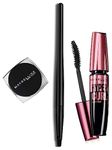 Maybelline New York Lasting Drama Gel Eyeliner ,Blackest Black, 2.5g And New York Hypercurl Mascara Waterproof, Black, 9.2ml Matte Finish