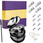 Magnetic Eyelashes without Eyeliner 4 Pairs Reusable False Lashes Natural Look 3D Effect Waterproof Fake Eyelash Set