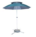 Invezo Outdoor Garden Patio umbrella with stand & Water tube (size : 8.5 ft, water proof, Uv proof) promotional umbrella, big outdoor umbrella, Beach umbrellas (Green)