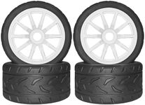 1/7 1/8 On Road Tire Set On Road Tire Tyre 17mm Wheel Rims for Arrma 1/7 Infraction Limitless Felony FS Racing Model GT RC Car Upgrade On Road Tyre 4Pcs One Set