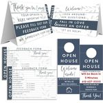 Open House Supplies. Real Estate Sign in Book Guest Registry Notepad for Collecting Realtor Leads & Home Sale Feedback. Kit has Form Pads, Door Hangers & Tent Card Displays. Stately Blue,Two-pack.