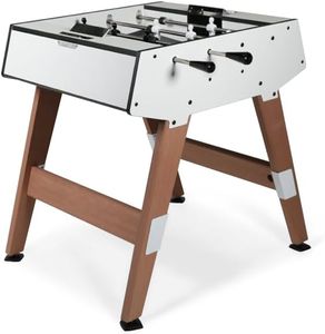 CORNILLEAU - Origin 1vs1 Outdoor Foosball Table – Weatherproof, Anti-Corrosion Steel, Premium Outdoor Gaming, Compact for Small Spaces - White Edition