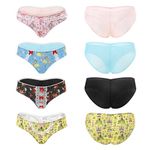 LittleForBig Women's Ladies Soft Cotton Underwear Comfortable Hipster Briefs Fairytale Princess 4 Pack Panties Set Multicolor