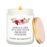 Funny Retirement Gifts for Women Men, Best Happy Retirement 2024 Candles, Funny Teacher Coworkers Nurses Retired Gift Ideas, Farewell Present Unique Coworkers Boss Teacher Nurses Retired Gift