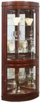 Pulaski Corner Curio, 34 by 23 by 78-Inch, Dark Brown