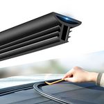 5.24Ft Cuttable Car Rubber Seal Strip Trim for Dash Edge,Dust&Soundproofing Rubber Seal Protector Guard Strip Use with Windshield of Car Truck Boat