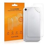 kwmobile Set of 3x Back Covers Compatible with Apple iPhone 8 / SE (2020) - Back Screen Protector Pack Transparent Protective Films