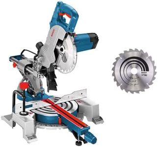 Bosch Professional Troncatrice Radiale GCM 80 SJ (1.400 Watt, Ø Lama: 216 mm, incl. 2x Lame circolari, Chiave a Brugola)