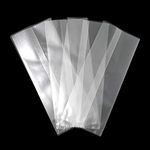 ISKYBOB Set of 200 Plastic Thicken Popsicles Bags Small Disposable Ice Pop Sealing Pouch DIY Ice Cream Wrapper Food Storage Packaing Party Supplies, Clear + Matte