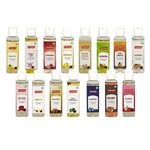 Puramio Chocolate Oil Flavour Combo (Pack of 15) 30ml Each, (Brandi, Guava, Lychee, Rose, Rum, Vanilla, Whisky, Blueberry, Pan Masala, Almond, Pineapple, Bubble Gum, Strawberry, Mango, Butterscotch)