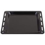 SPARES2GO Universal Oven Cooker Baking Tray Base Enamelled Pan (448mm x 360mm x 25mm)