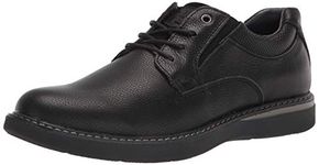 Nunn Bush Men's BAYRIDGE Plain Toe Lightweight Leather LACE-UP Oxford, Black, 8.5 UK