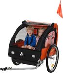 Aosom 2 Seat Bike Trailer for Kids 