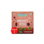 Timios Mini Oaty Bites - Nuts and Berries | Snack Bar for Baby | Pack of 2