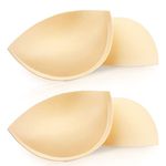 KSang Women's Push Up Bra Pads Inserts 2 Pairs Bra Enhancer Cups Add 1-2 Cup Sizes Instantly A/B, C Cup Available - A/B