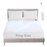 Grounding Fitted Sheet, Earthing Sheets King Size with 15ft UK Cord, Grounding Bed Sheet with 5% Silver Fiber & 95% Organic Cotton for Improving Sleep, Better Working (150x200cm)