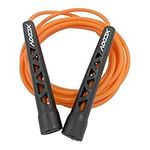 Xcoov Adjustable Skipping Jump Rope for Fitness with Slip-Resistant Grip Handles and Thick X’ Long Cable for Speed Jumping, Double Unders, Boxing, CrossFit, and Exercise