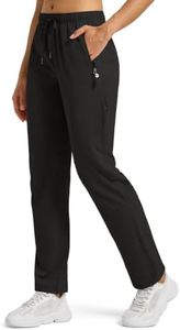 Willit Women's Hiking Pants Quick Dry Cargo Pants Lightweight Water Resistant Travel Golf Pockets Black XS
