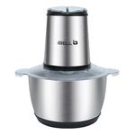 IBELL MT200SPRO Electric Chopper with 2-Yr Warranty, 700W Powerful Motor, 2L SS Bowl, Multipurpose Food Processor for Meat, Vegetables, Fruits & Nuts, with Garlic Peeler & Egg Whisker (Silver).