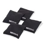 Wild Sports Authentic Cornhole Bean Bag (4 Pack), Black