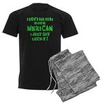 CafePress Born Lucky ! Men's Dark Pajamas Cotton Pajama Set