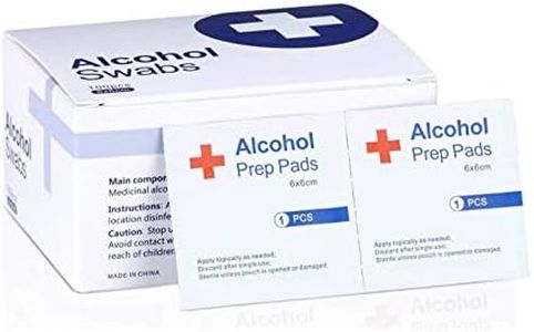 Alcohol Prep Pads, 75% Alcohol Cotton Slices, 100 Pcs Alcohol Gauze Pads Individually Wrapped Swap Pad Wet Wipe, 6 x 6cm/2.36in x 2.36in