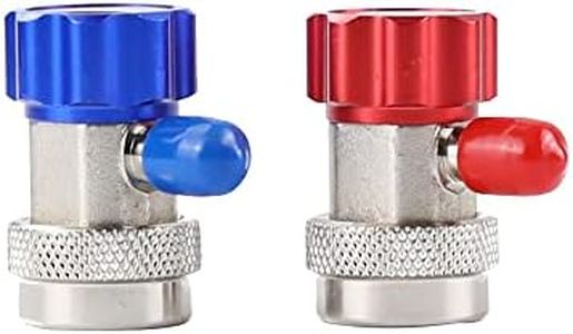 Wisepick A/C AC Compressor R-134A Manual Quick Coupler Adapter Air Condition 1/4 SAE Connectors Accessories