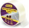 ATack Transparent Window Weather Sealing Tape, 2-Inch x 30 Yards, Clear Window Draft Isolation Sealing Film Tape- No Residue, Surface-Safe, Wood-Safe, Removes Cleanly