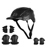 Koko Dragon Kids Skating & Cycling Helmet | Protective Gear for Boys & Girls (Black, X-Small 520 MM)